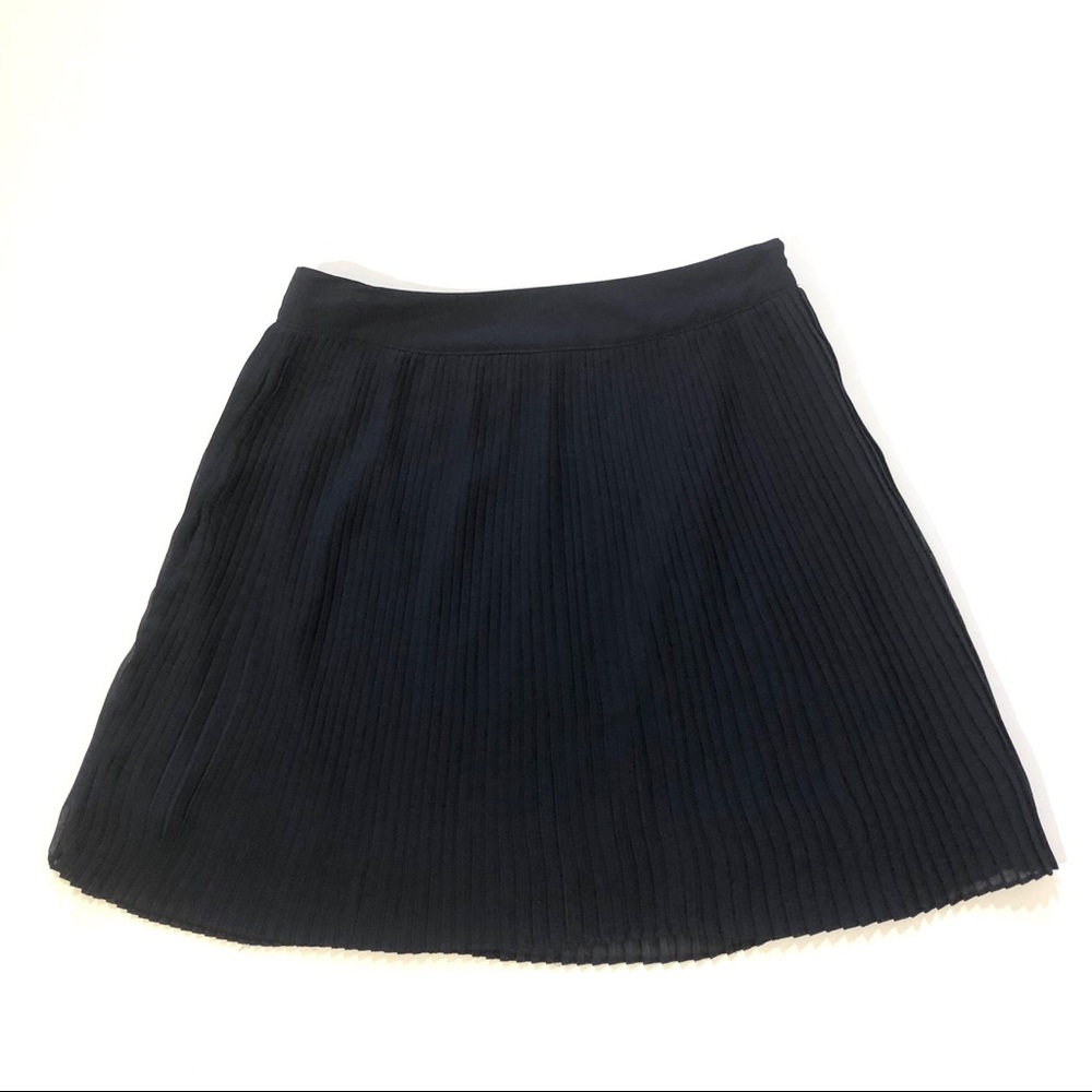 Forever 21 Navy Blue Pleated Mini Skirt